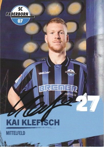 Autogramm Fussball | SC Paderborn 07 | 2022 | Kai KLEFISCH