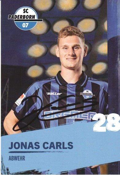 Autogramm Fussball | SC Paderborn 07 | 2022 | Jonas CARLS