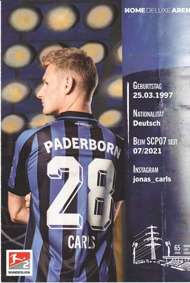 Autogramm Fussball | SC Paderborn 07 | 2022 | Jonas CARLS