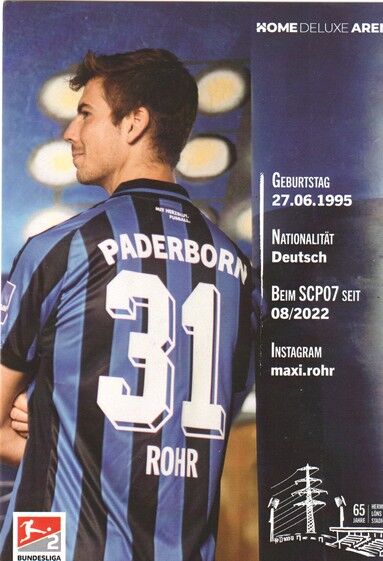 Autogramm Fussball | SC Paderborn 07 | 2022 | Maximilian ROHR
