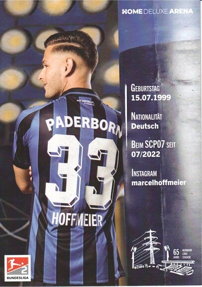Autogramm Fussball | SC Paderborn 07 | 2022 | Marcel HOFFMEIER