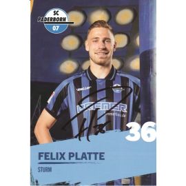 Autogramm Fussball | SC Paderborn 07 | 2022 | Felix PLATTE