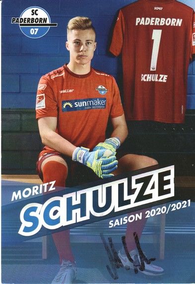 Autogramm Fussball | SC Paderborn 07 | 2020 | Moritz SCHULZE 