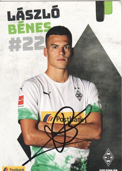 Autogramm Fussball | Borussia Mönchengladbach | 2019 | Laszlo BENES