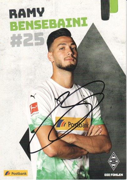 Autogramm Fussball | Borussia Mönchengladbach | 2019 | Ramy BENSEBAINI