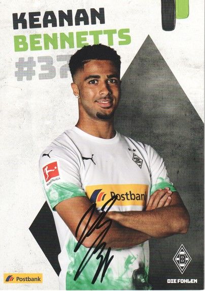 Autogramm Fussball | Borussia Mönchengladbach | 2019 | Keanan BENNETTS