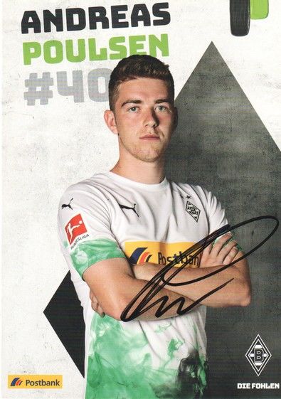 Autogramm Fussball | Borussia Mönchengladbach | 2019 | Andreas POULSEN