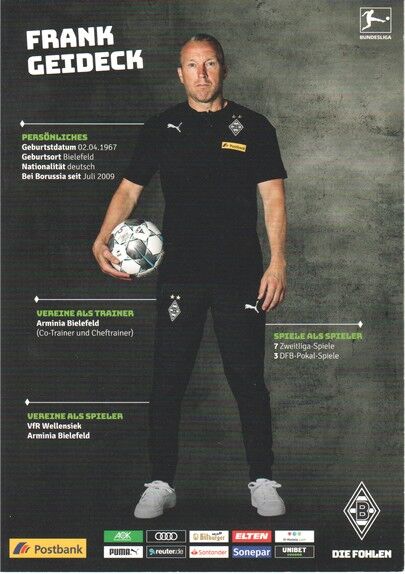 Autogramm Fussball | Borussia Mönchengladbach | 2019 | Marco ROSE