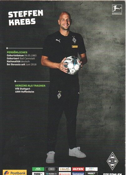 Autogramm Fussball | Borussia Mönchengladbach | 2019 | Steffen KREBS