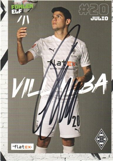 Autogramm Fussball | Borussia Mönchengladbach | 2020 | Julio VILLALBA