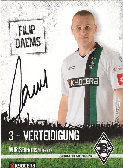 Autogramm Fussball | Borussia Mönchengladbach | 2008 | Filip DAEMS