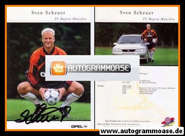 Autogramm Fussball | FC Bayern M&uuml;nchen | 1999 | Sven SCHEUER