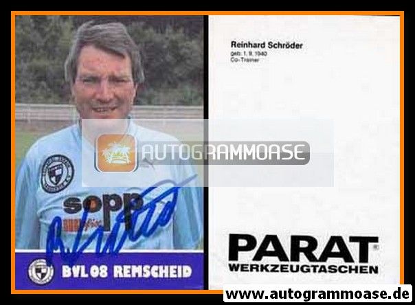 Autogramm Fussball | FC Remscheid | 1987 | Reinhard SCHRÖDER