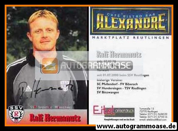 Autogramm Fussball | SSV Reutlingen 05 | 2000 | Ralf HERMANUTZ
