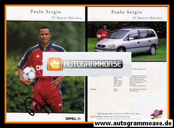 Autogramm Fussball | FC Bayern M&uuml;nchen | 1999 | Paulo SERGIO