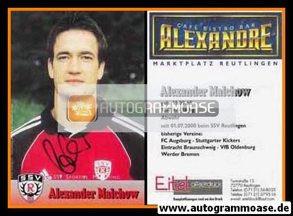Autogramm Fussball | SSV Reutlingen 05 | 2000 | Alexander MALCHOW