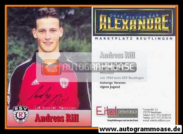 Autogramm Fussball | SSV Reutlingen 05 | 2000 | Andreas RILL