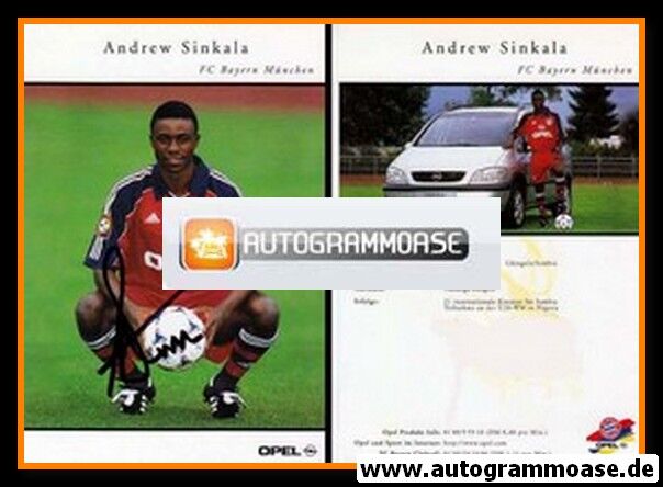 Autogramm Fussball | FC Bayern München | 1999 | Andrew SINKALA