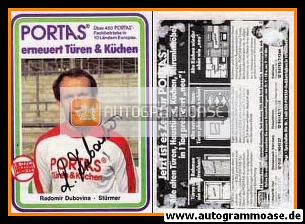 Autogramm Fussball | Kickers Offenbach | 1983 | Radomir DUBOVINA