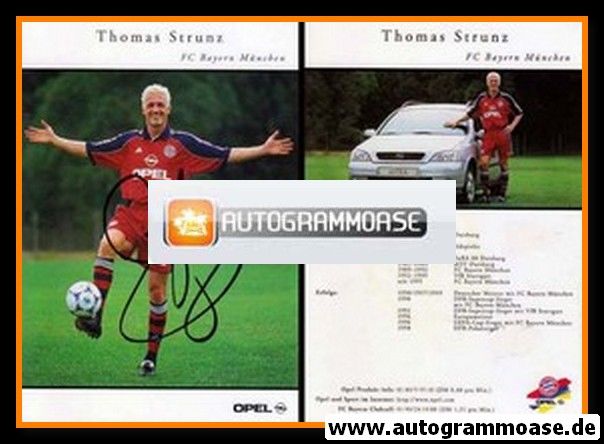 Autogramm Fussball | FC Bayern M&uuml;nchen | 1999 | Thomas STRUNZ