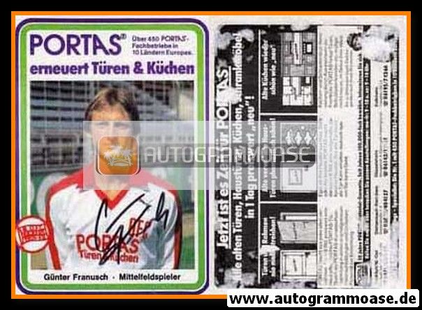 Autogramm Fussball | Kickers Offenbach | 1983 | Günter FRANUSCH