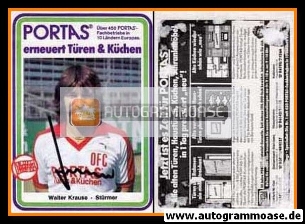 Autogramm Fussball | Kickers Offenbach | 1983 | Walter KRAUSE