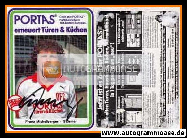 Autogramm Fussball | Kickers Offenbach | 1983 | Franz MICHELBERGER