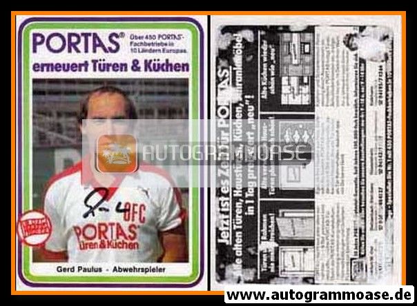 Autogramm Fussball | Kickers Offenbach | 1983 | Gerd PAULUS