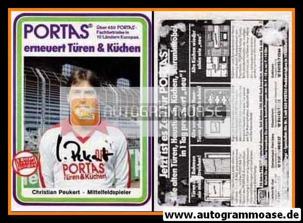 Autogramm Fussball | Kickers Offenbach | 1983 | Christian PEUKERT