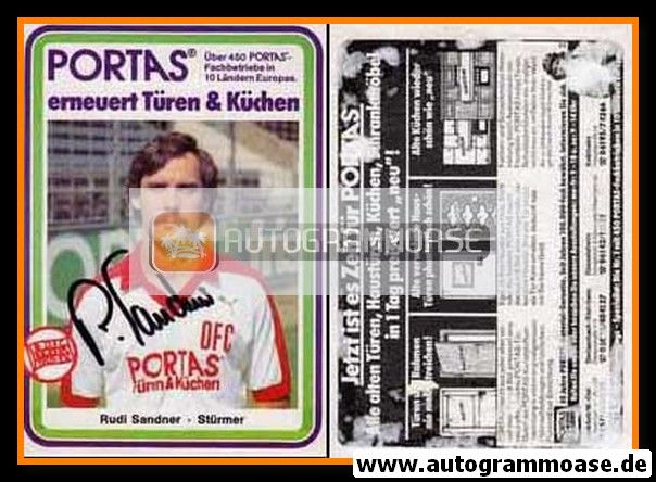Autogramm Fussball | Kickers Offenbach | 1983 | Rudi SANDNER