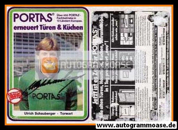 Autogramm Fussball | Kickers Offenbach | 1983 | Ulrich SCHAUBERGER