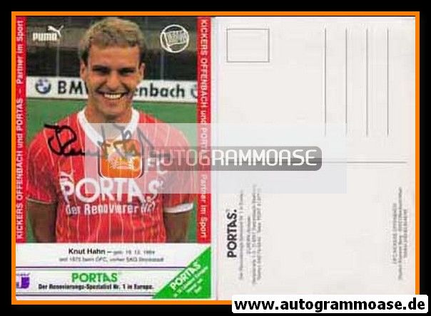 Autogramm Fussball | Kickers Offenbach | 1987 | Knut HAHN
