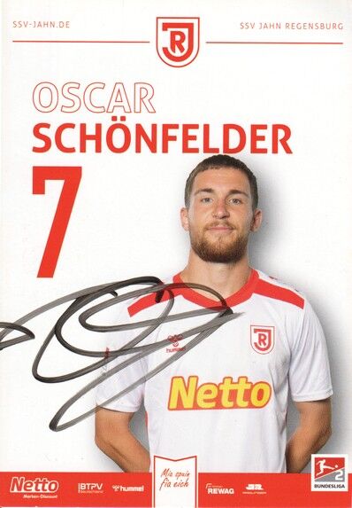 Autogramm Fussball | SSV Jahn Regensburg | 2024 | Oscar SCHÖNFELDER