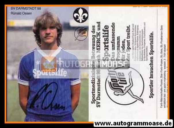 Autogramm Fussball | SV Darmstadt 98 | 1983 | Runald OSSEN