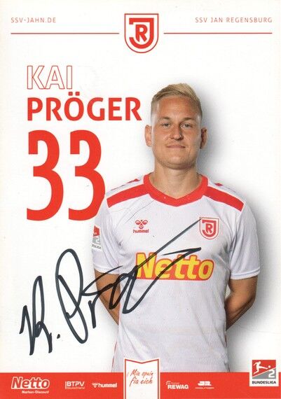 Autogramm Fussball | SSV Jahn Regensburg | 2024 | Kai PRÖGER