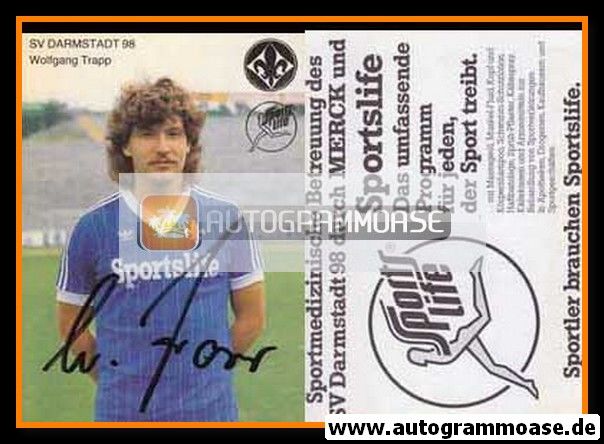 Autogramm Fussball | SV Darmstadt 98 | 1984 | Wolfgang TRAPP