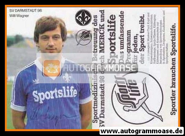 Autogramm Fussball | SV Darmstadt 98 | 1984 | Willi WAGNER