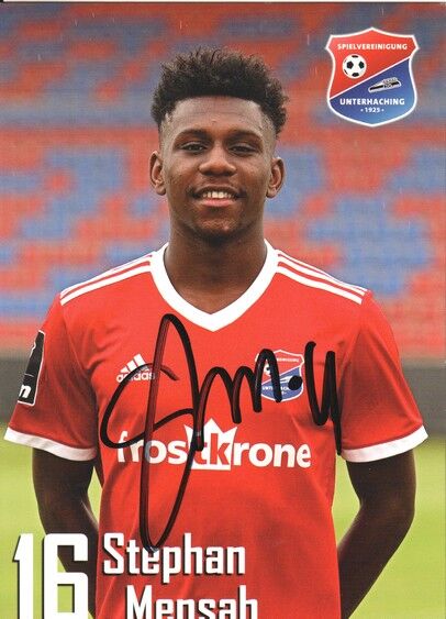 Autogramm Fussball | SpVgg Unterhaching | 2019 | Stephan MENSAH