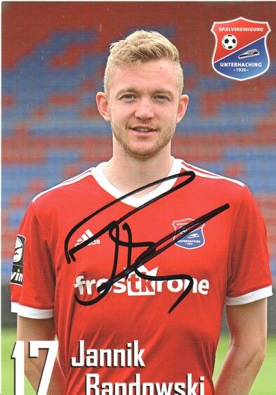 Autogramm Fussball | SpVgg Unterhaching | 2019 | Jannik BANDOWSKI