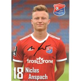 Autogramm Fussball | SpVgg Unterhaching | 2019 | Niclas ANSPACH