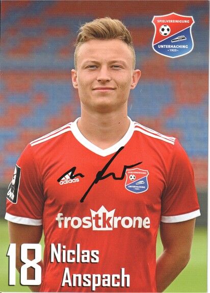 Autogramm Fussball | SpVgg Unterhaching | 2019 | Niclas ANSPACH