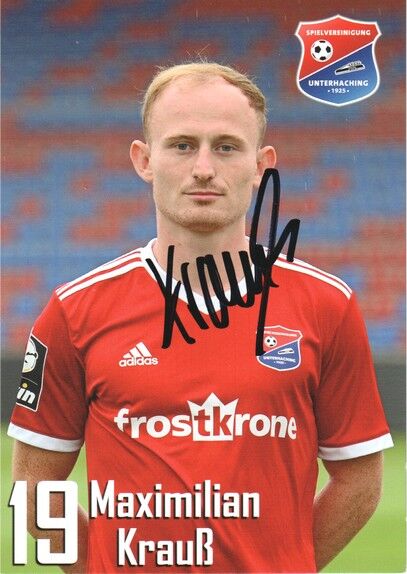Autogramm Fussball | SpVgg Unterhaching | 2019 | Maximilian KRAUSS