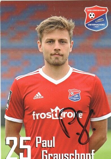 Autogramm Fussball | SpVgg Unterhaching | 2019 | Paul GRAUSCHOPF
