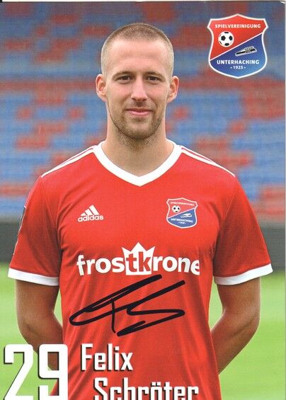 Autogramm Fussball | SpVgg Unterhaching | 2019 | Felix SCHRÖTER