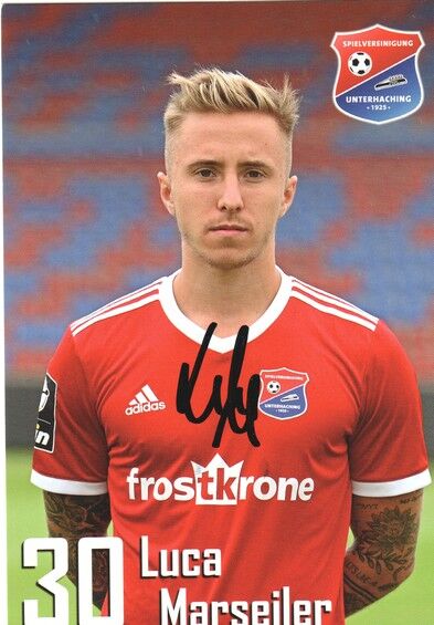 Autogramm Fussball | SpVgg Unterhaching | 2019 | Luca MARSEILER