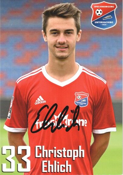 Autogramm Fussball | SpVgg Unterhaching | 2019 | Christoph EHLICH