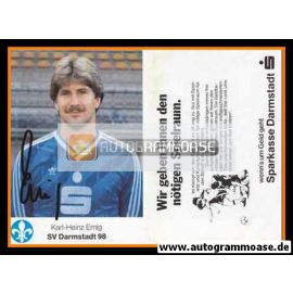 Autogramm Fussball | SV Darmstadt 98 | 1985 | Karl-Heinz EMIG