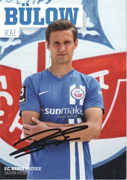 Autogramm Fussball | Hansa Rostock | 2019 | Kai BÜLOW