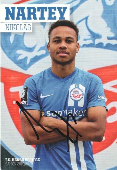 Autogramm Fussball | Hansa Rostock | 2019 | Nikolas NARTEY