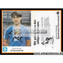 Autogramm Fussball | SV Darmstadt 98 | 1985 | Dieter GUTZLER